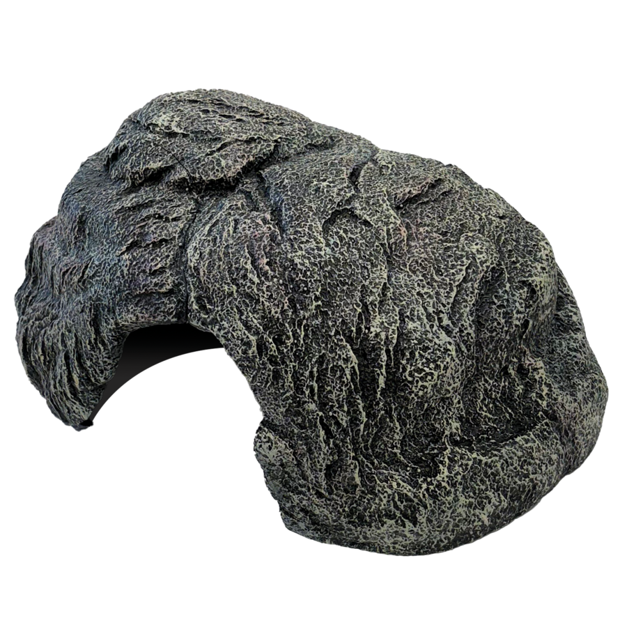 Deco Hiding Grey terrarium schuilplaats M | L voor reptielen en amfibieën