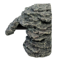 Hoekige basking schuilplaats grijs voor reptielenterrarium S | M | L