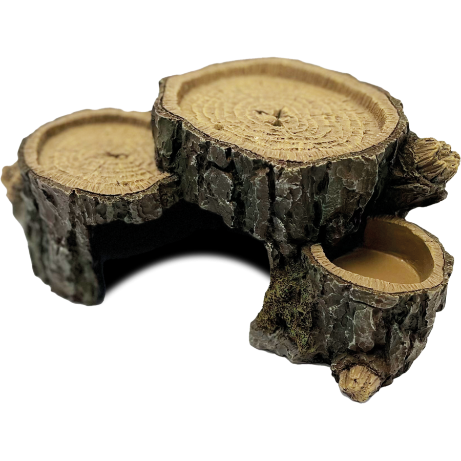 Triple Trunk terrarium schuilplaats boomstam M en L voor reptielen