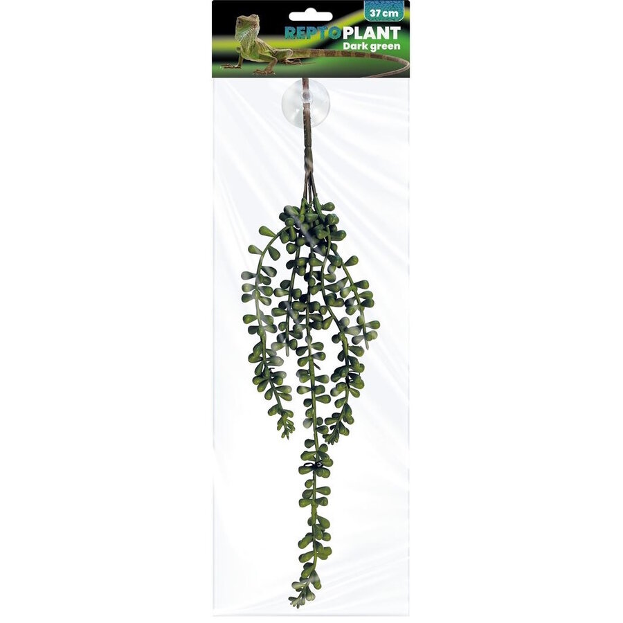 Realistische kunstplant Dark Green 37CM voor terrariumdecoratie