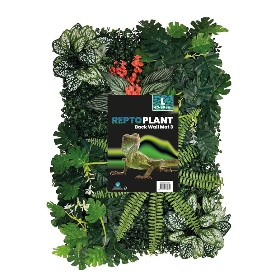 Repto kunstplantenwand terrarium achterwand mat 3 40x60 cm met zuignappen
