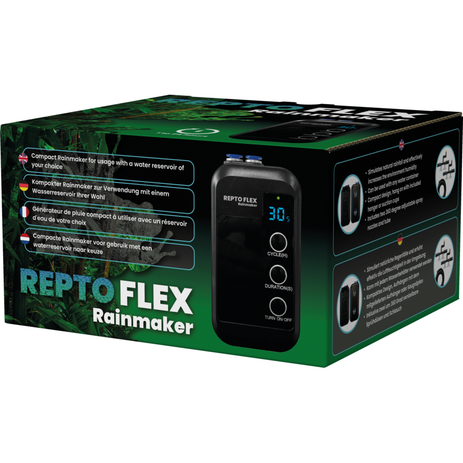 Flex Rainmaker terrarium vernevelingssysteem | zonder reservoir | uitbreidbaar tot 4 sproeikoppen