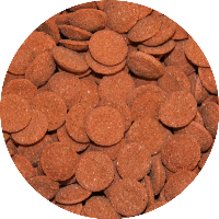 Mini wafers rood 7 mm zinkend kleurvoer voor bodemvissen | 5 kg