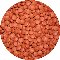 Rode zinkende bodemtabletten voor siervissen | 5 kg
