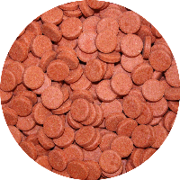 Kleeftabletten rood voor cichliden en levendbarende vissen | 5 kg
