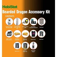 Baardagame toebehoren set voor 120 cm vivarium met verlichting en verwarming