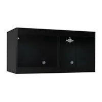 Houten vivarium 122 x 61 x 61CM | Zwart | voor woestijn en steppedieren