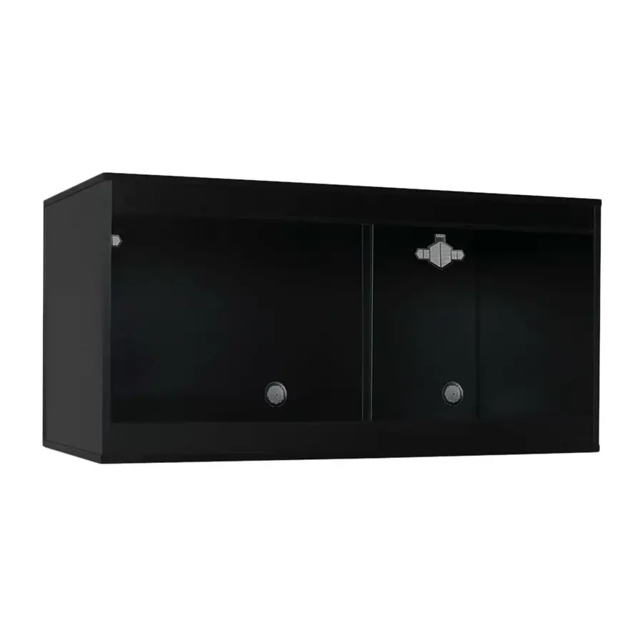 Houten vivarium 122 x 61 x 61CM | Zwart | voor woestijn en steppedieren