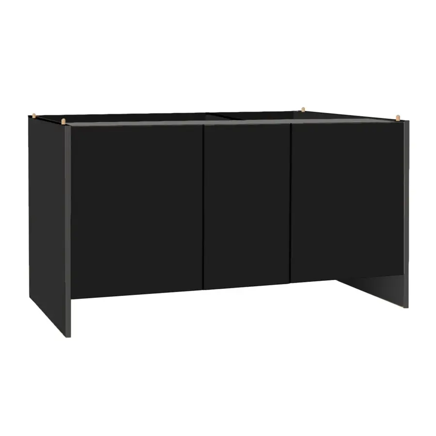 Vivarium meubel 122 x 61 x 66CM zwart voor groot terrarium