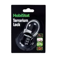 Terrariumslot met instelbare cijfercode voor glazen terrariums