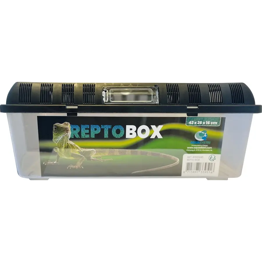 Transparante kunststof transportbox voor reptielen, amfibieën, knaagdieren en insecten | 4 maten