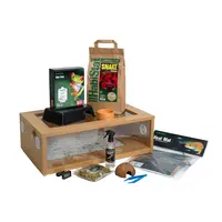 Complete starterset voor jonge slangen met terrarium 61 x 38 x 30 cm