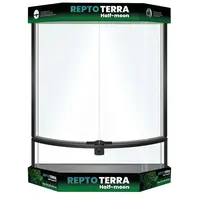 Half Moon terrarium glas 56 x 28 x 64 cm voor reptielen en amfibieën