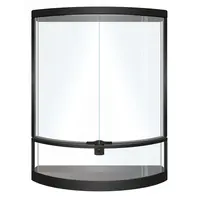 Half Moon terrarium glas 56 x 28 x 64 cm voor reptielen en amfibieën