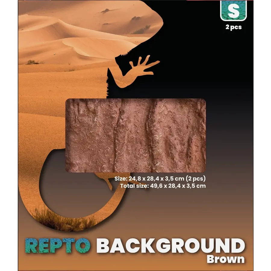 Background Brown terrarium achterwand woestijn 49,6|74,6|89,8 cm