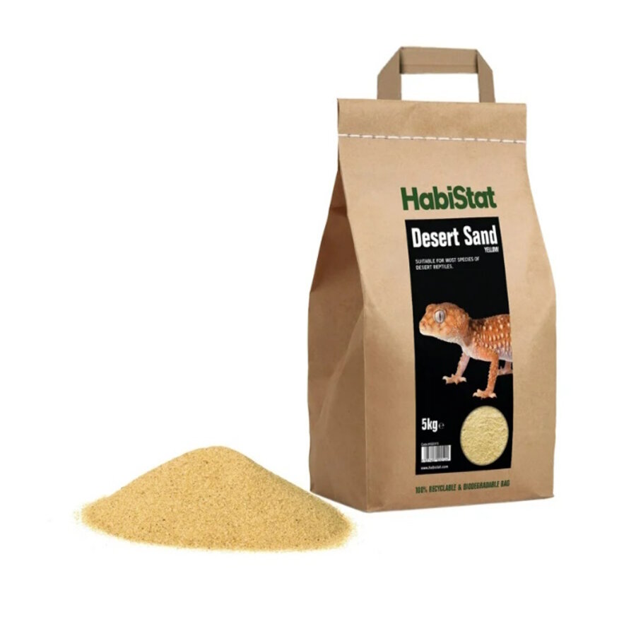 Woestijnzand geel 5kg voor woestijnterraria