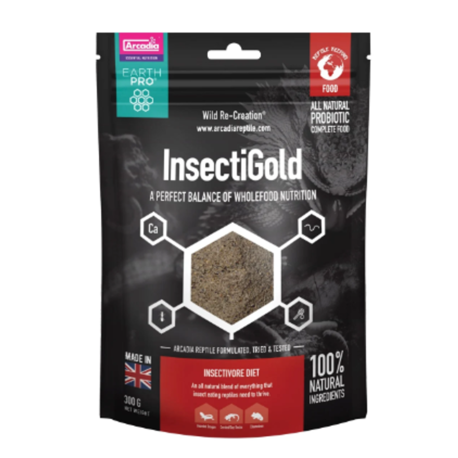 InsectiGold compleet gelvoer voor insectenetende reptielen 300 g