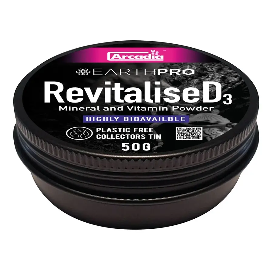 EarthPro RevitaliseD3 multivitamine met D3 voor reptielen 50 en  100gr