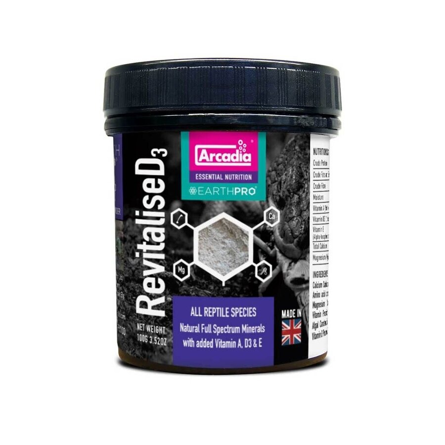 EarthPro RevitaliseD3 multivitamine met D3 voor reptielen 50 en  100gr