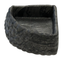 Decoratieve hoek waterbak voor terraria steengrijs L | XL (25x23x8 en 36x35x9 cm)
