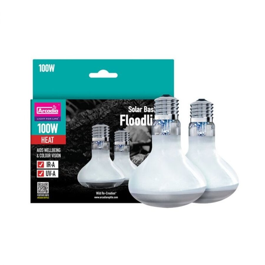 Solar Basking Spotlight 100 Watt Twin Pack