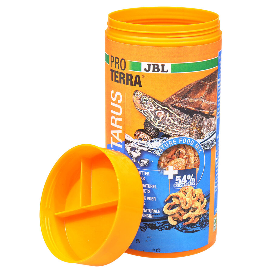 Complete voedermix met kreeftjes, vissen en garnalen voor waterschildpadden