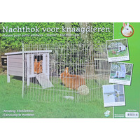 Nachthok bouwpakket grijs/wit | 42x52x48 cm