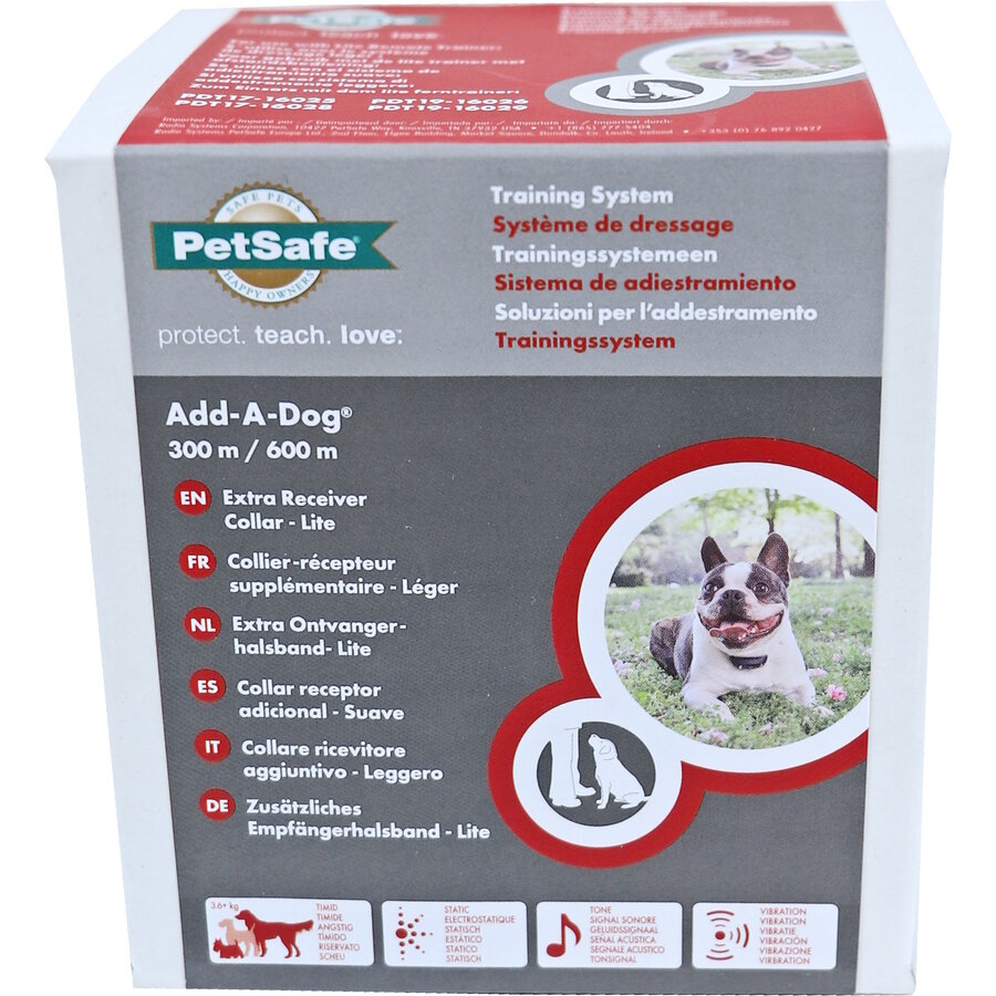 Extra ontvanger trainingshalsband Lite | verstelbaar 15-58 cm | oplaadbaar & waterdicht (PAC19-16360)