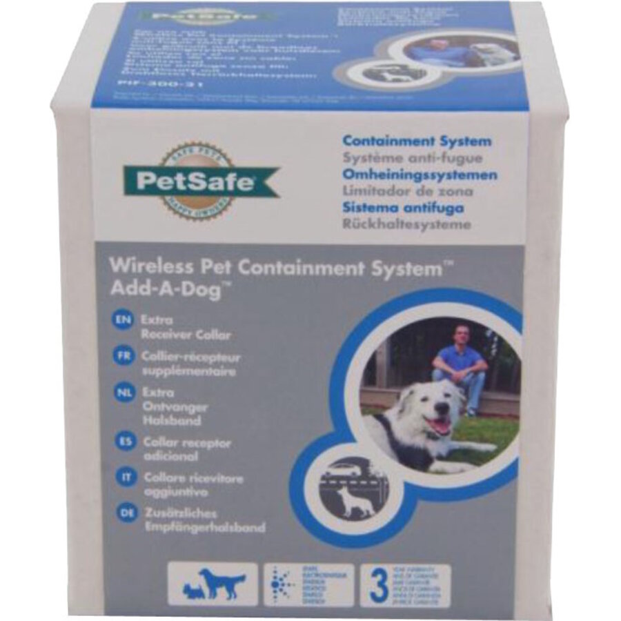 Extra ontvangerhalsband voor draadloos omheiningssysteem | PWF19-10762 | nekomtrek 15–71 cm