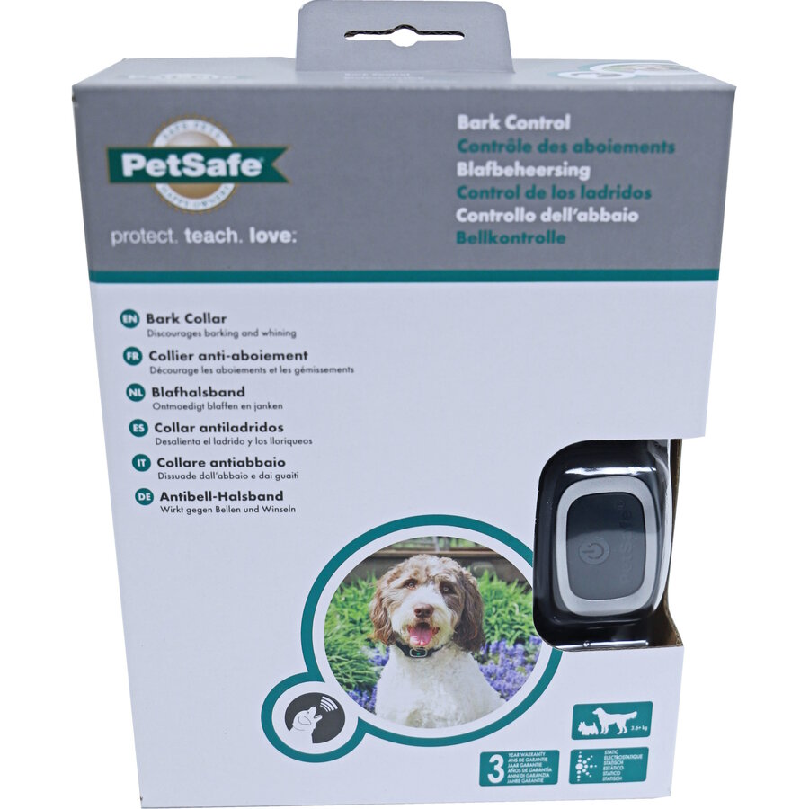 Antiblafband met automatische correctie | 15 niveaus | waterdicht | voor honden vanaf 3,6 kg
