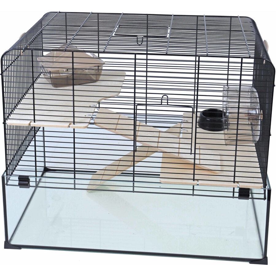 Hamsterkooi Vision 58 | zwart | compleet verblijf