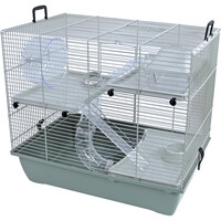 Hamsterkooi Pinky 3 pastel groen met 3 plateaus en accessoires