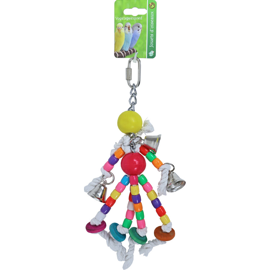 Kralen Plastic met 4x Katoen en Bel 24CM