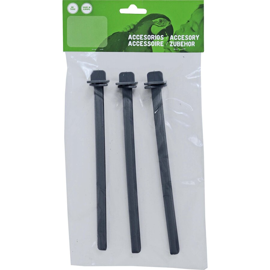 Zitstok Plastic met Klem Zak á 3 stuks