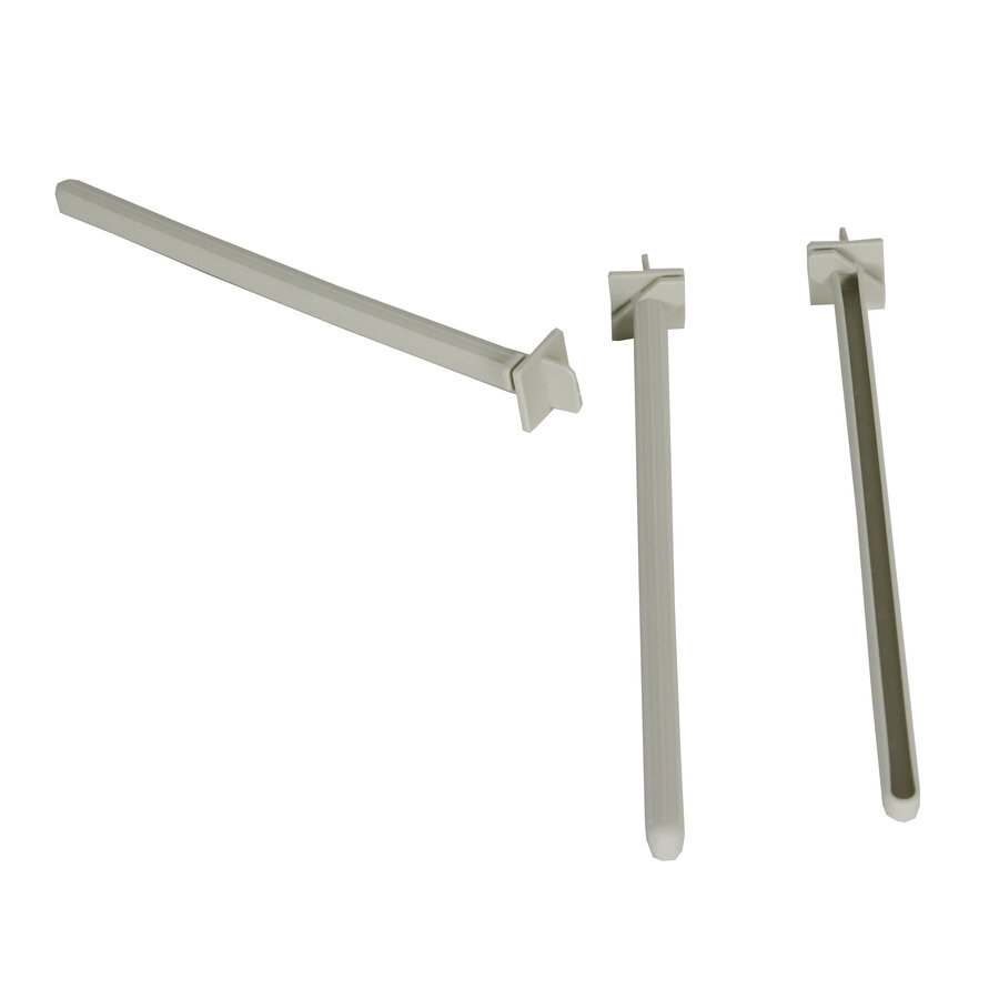 Zitstok Plastic met Klem Zak á 3 stuks