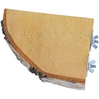 Rustplank Hout 1/4 Rond