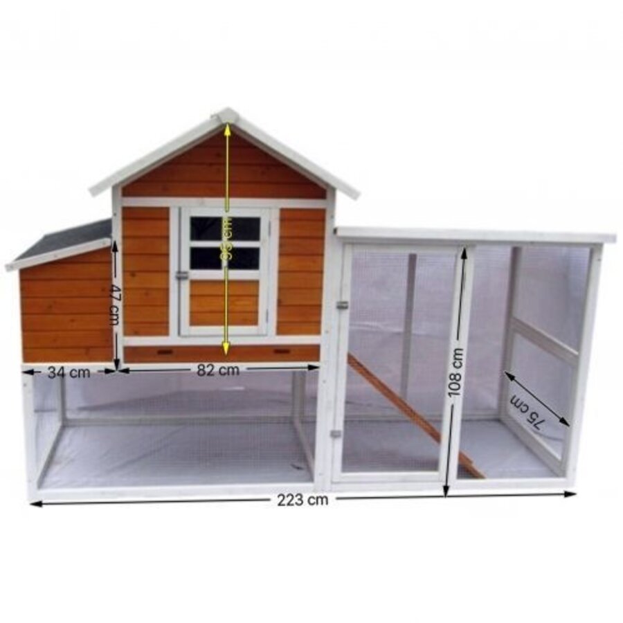 Kippenhok Valmorel | 230x94x150 cm