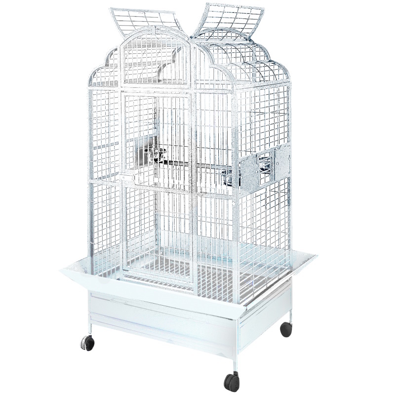 Strong Papegaaienkooi Villa Emma | 114x94x183cm SIlvertone White