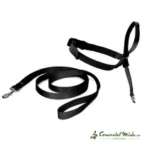 Anti-trek headcollar voor honden | zwart | verstelbaar