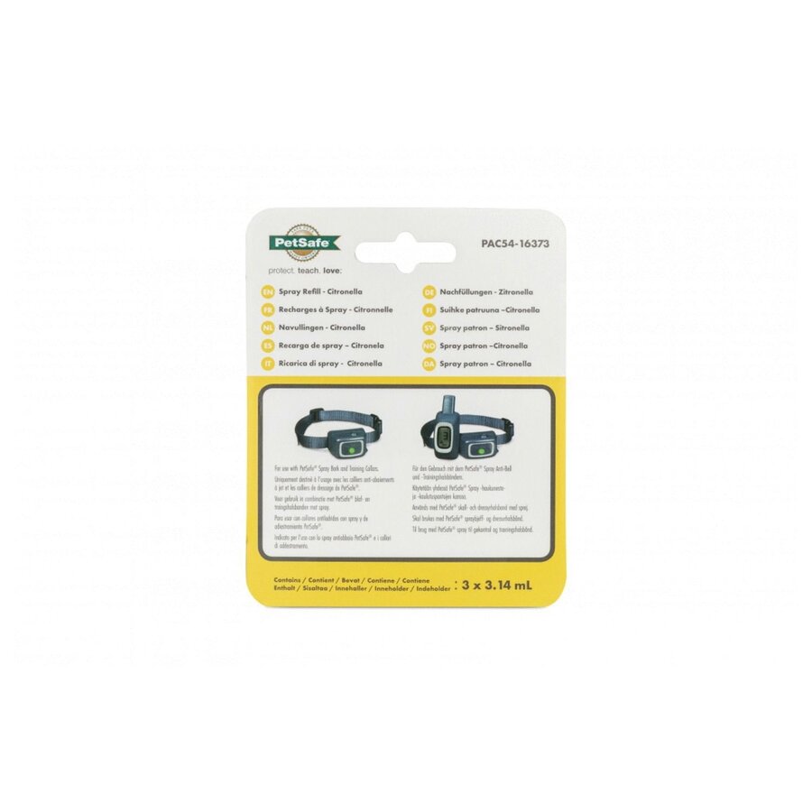 Citronella navulpatronen voor spray anti-blaf en trainingshalsband | 3 stuks