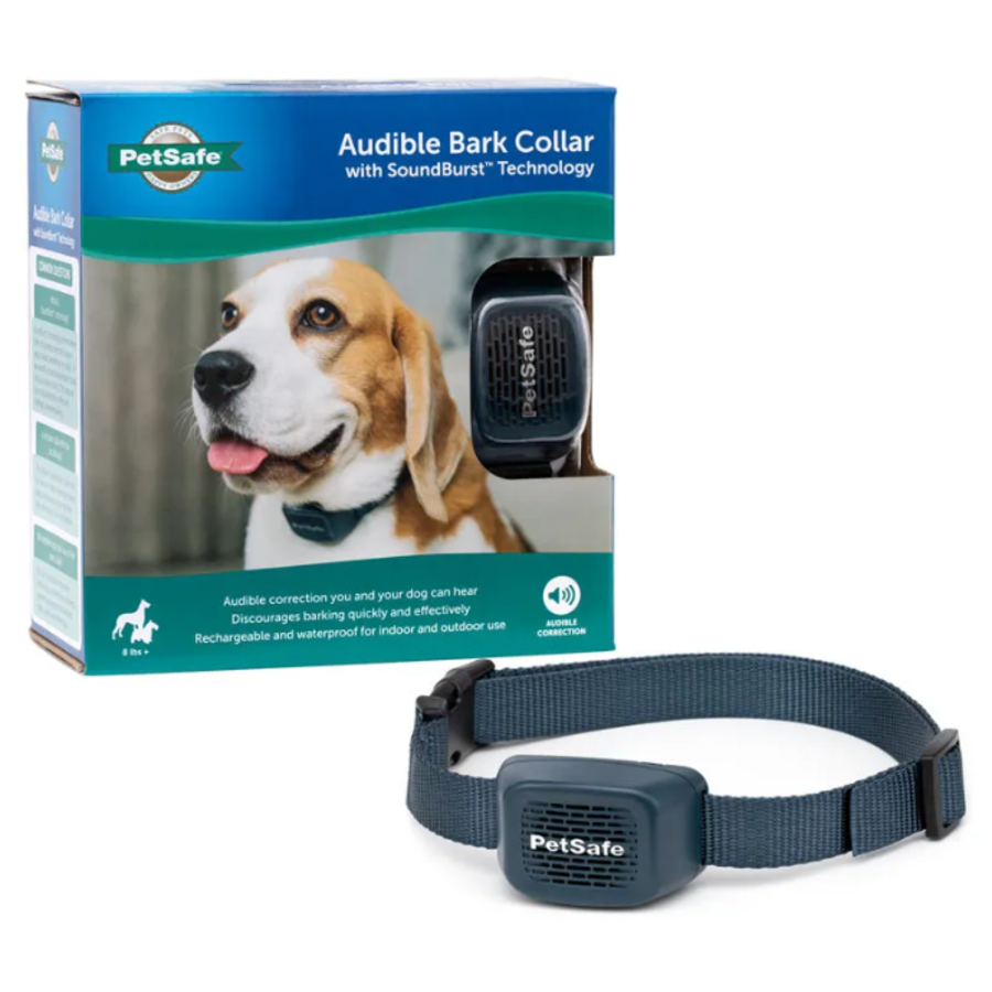 Anti-blafband met geluidscorrectie | oplaadbaar en waterdicht | voor honden vanaf 3,6 kg