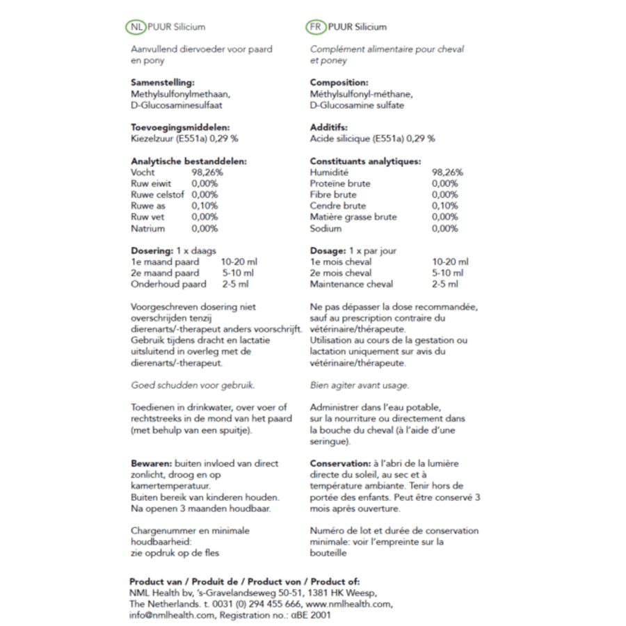 Silicium Hond & Kat 500ML