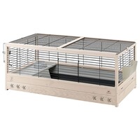 Konijnenkooi Arena 100 houtkleur voor konijnen en cavia’s