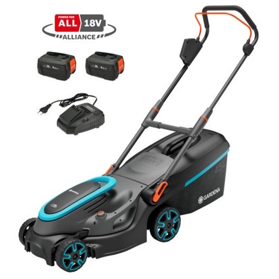 Accugrasmaaier PowerMax 37/36V P4A Set met 37 cm maaibreedte en 2 accu’s