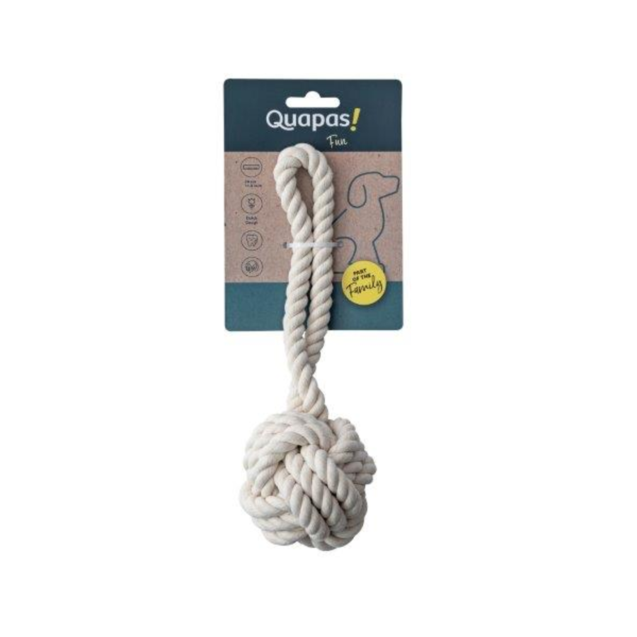 Dog Toy Rope Ball Natural