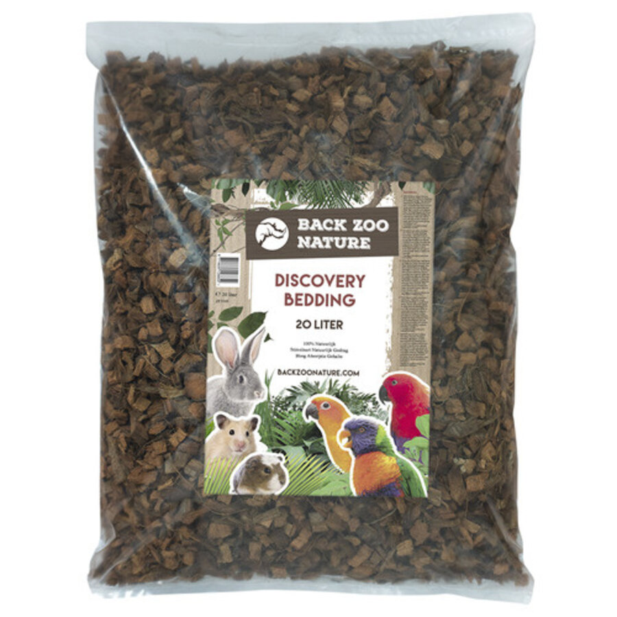 Discovery bedding 20L | natuurlijke bodembedekking voor vogel, knaagdier en reptiel