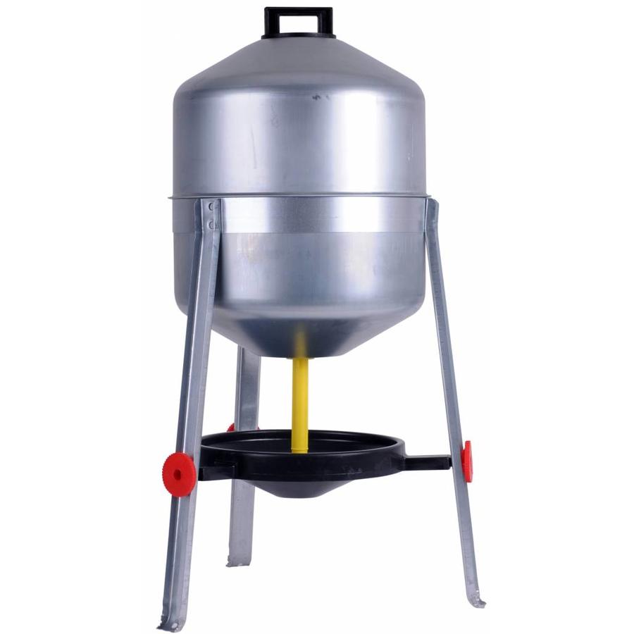 Premium metalen sifondrinker 25 L – grote, duurzame drinkbak voor pluimvee