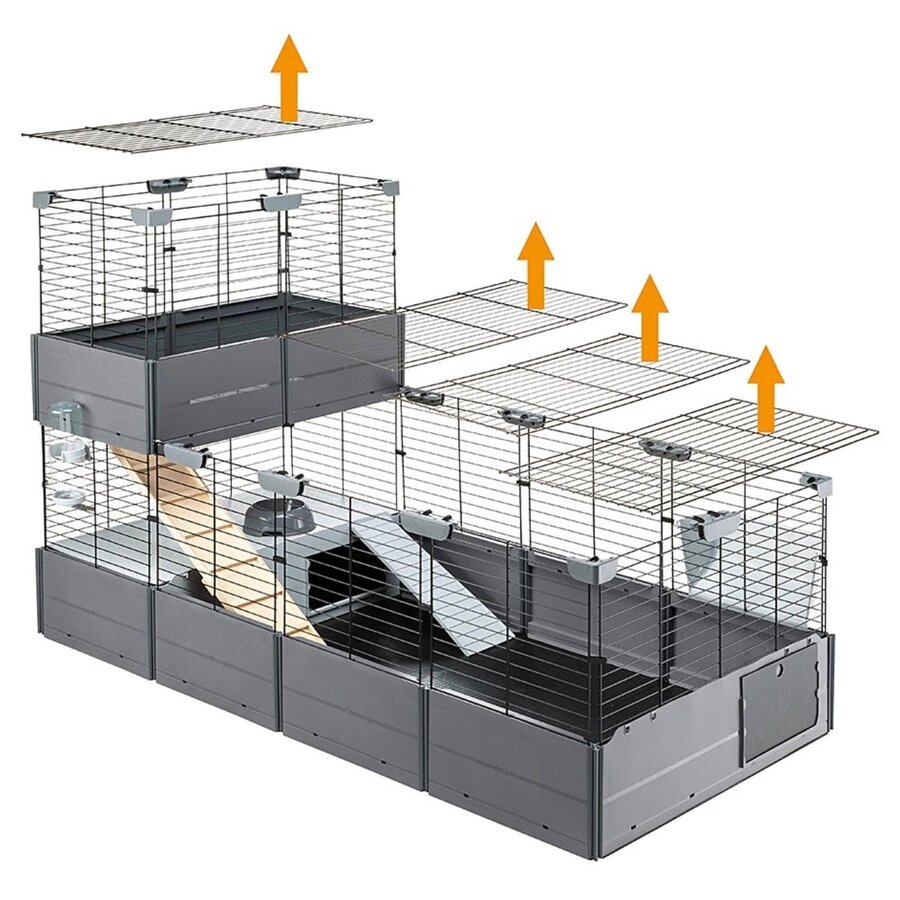 Multipla Double dierenverblijf voor konijn en cavia