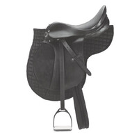 Zadelstartset Veelzijdig 17,5" Zwart