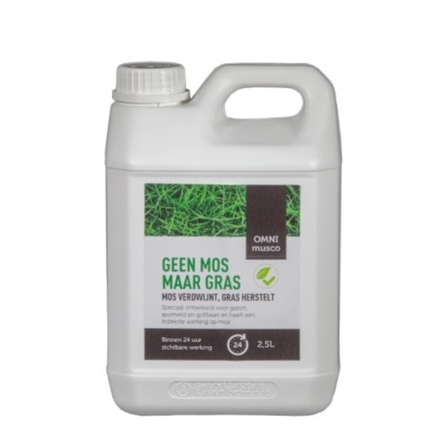 Musco mosbestrijding voor gazon 2,5 liter | grasherstel en groen alternatief